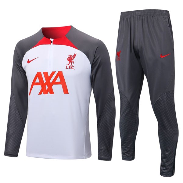 Sudadera De Training Liverpool 2022/23 Blanco Gris